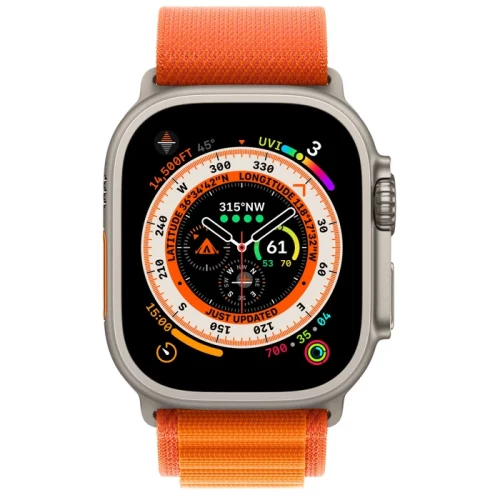ساعت هوشمند اپل مدل الترا با بند آلپاین لوپ سایز 49 میلیمتر 