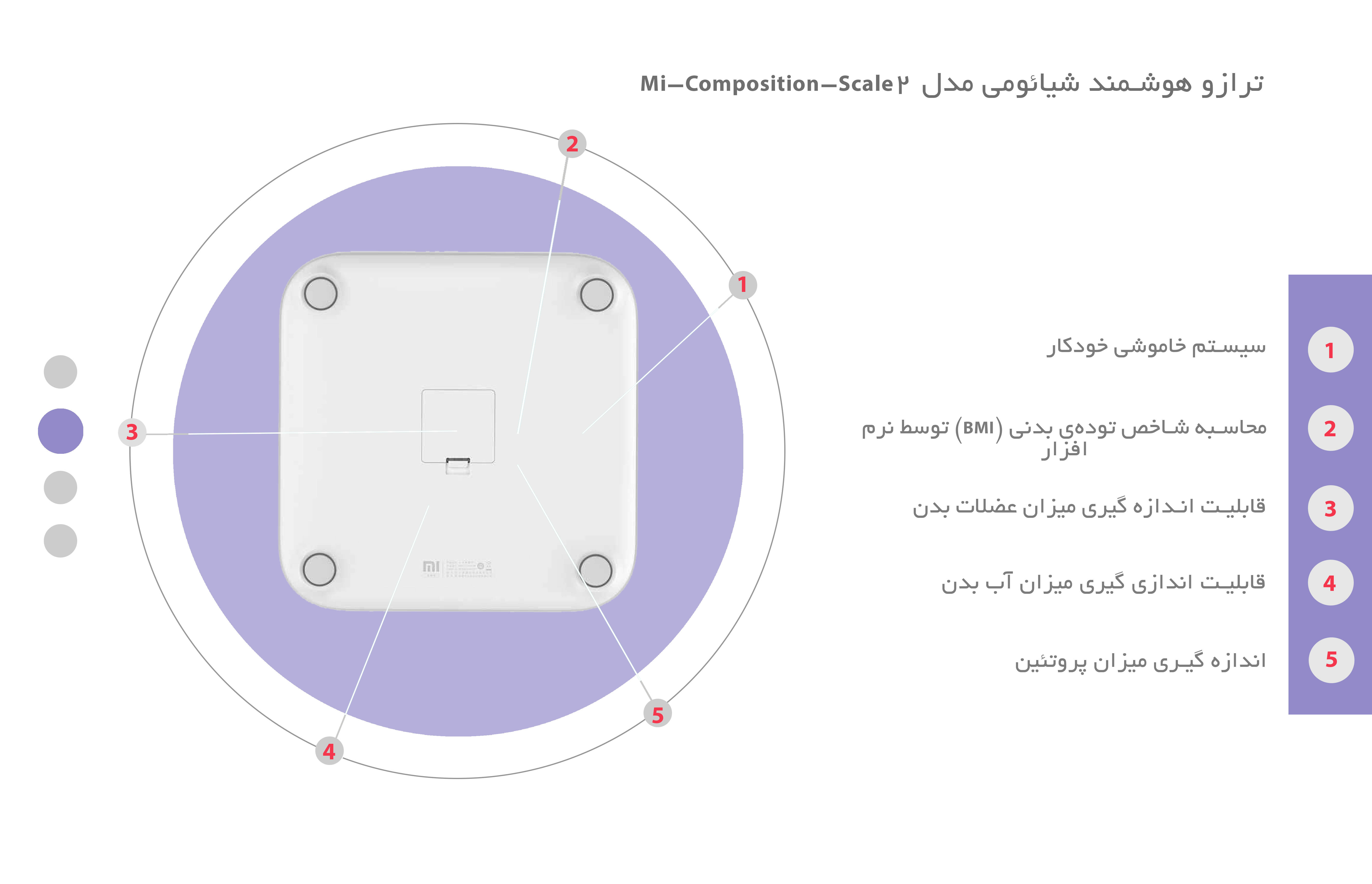 ترازوی هوشمند ورژن 2 شیائومی 